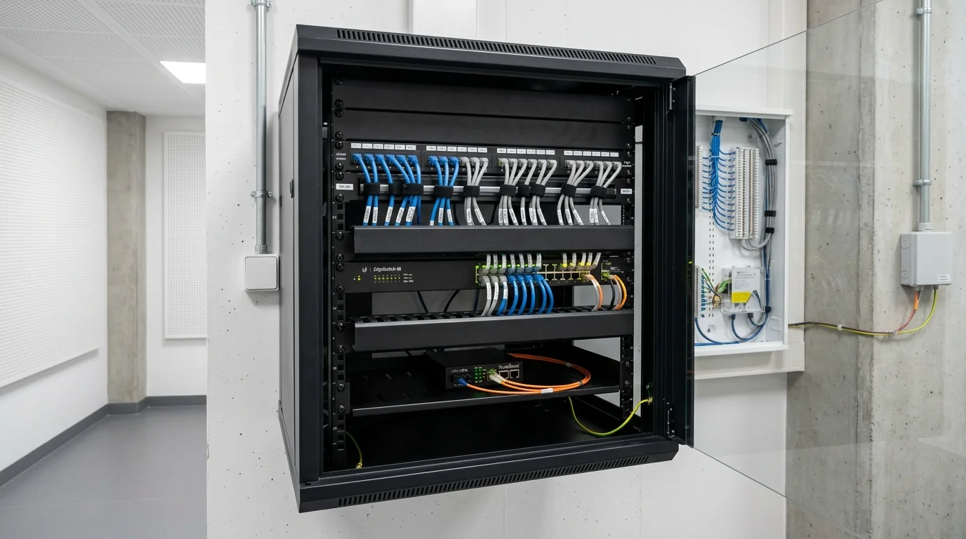 Baie de brassage et coffret de communication VDI